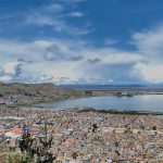 Puno+and+lake+titicaca+from+hilltop+near+Puno+peru