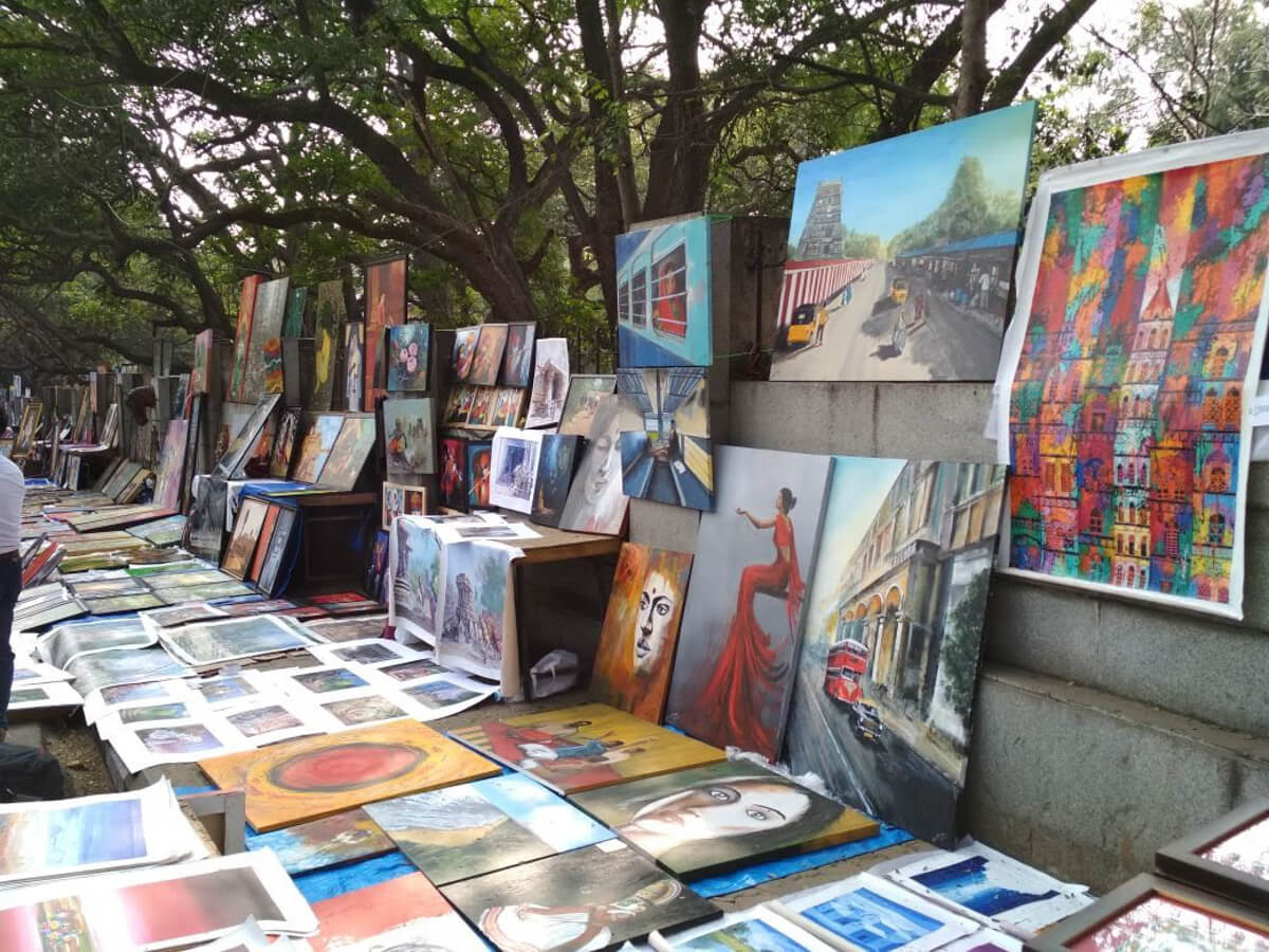 bangalore art gallery on street