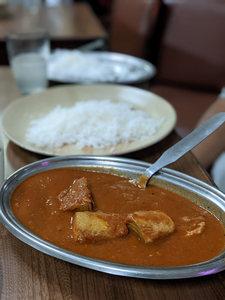 fishy curry at Koshy's restaurant at mg road bangalore
