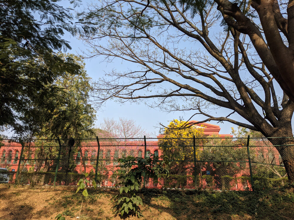 high court of karnataka seen from cubbon park bangalore karnataka