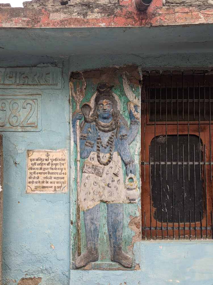 shiva painting on shiva temple