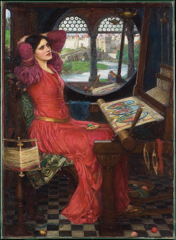 1024px-John_William_Waterhouse_-_I_am_half-sick_of_shadows,_said_the_lady_of_shalott sitting alone enjoying the comfort in solitude not afraid of being judged by others